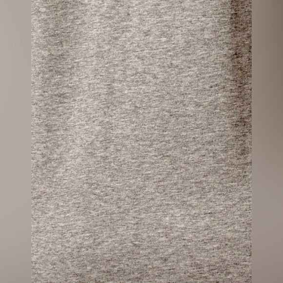 EUC E.L.I. Cotton/Spandex V-Neck Tunic Top W/ Button Sleeve Detail XL Gray/White - Picture 4 of 14